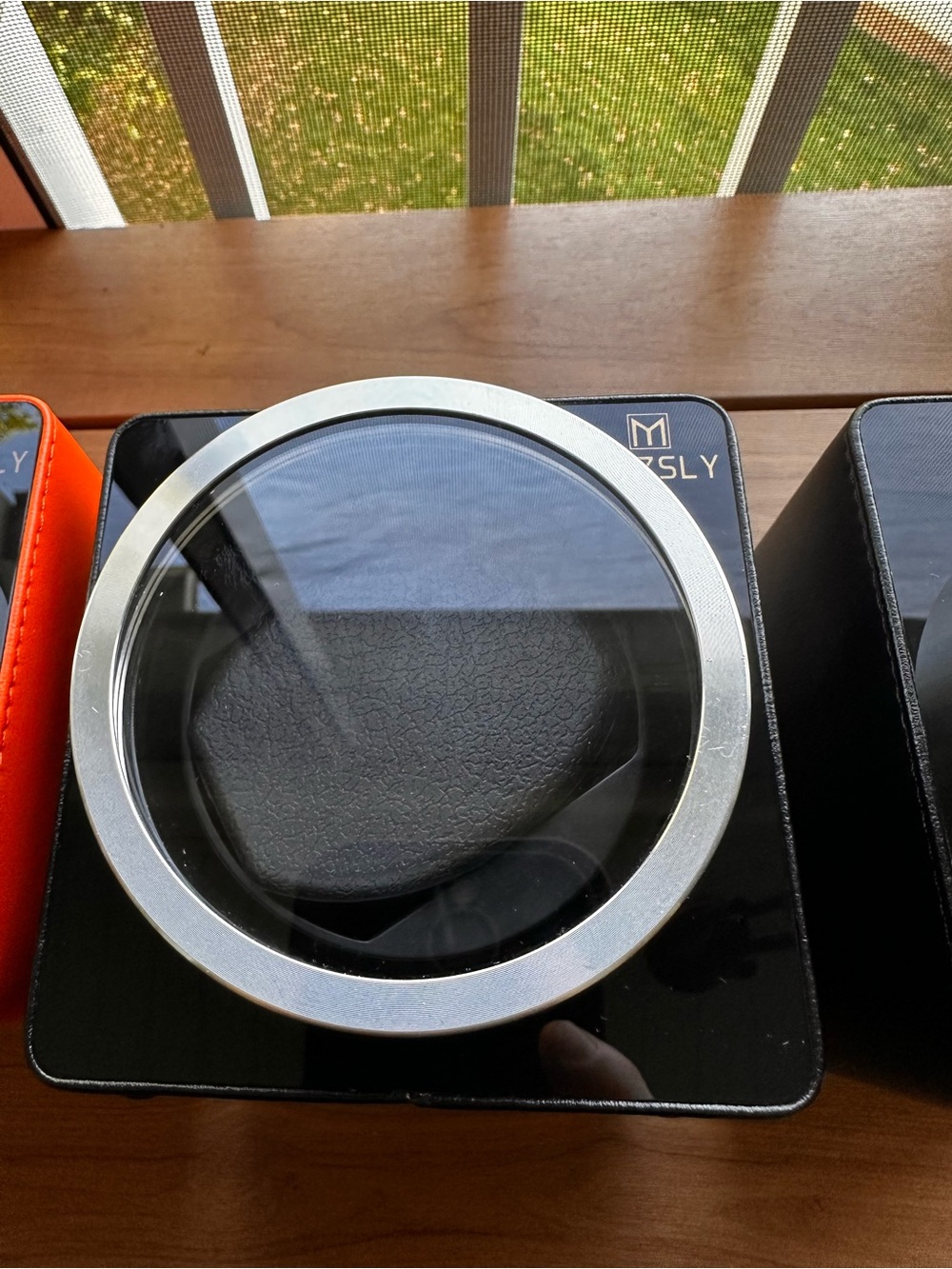 Mozsly Leather Watch Winder Black with 2 pillows  Full Set $75 each - Picture 7 of 9